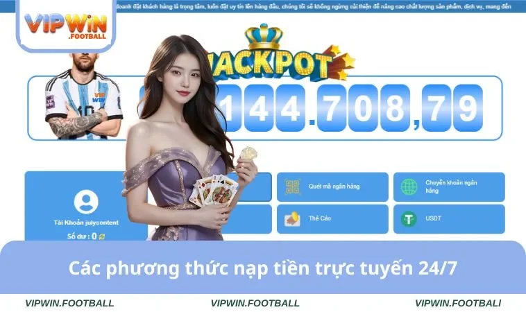 Home 31 Các phương thức nạp tiền trực tuyến 24/7