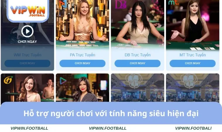 Casino VIPWIN 3 Hỗ trợ người chơi với tính năng siêu hiện đại
