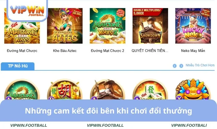 Miễn Trừ Trách Nhiệm VIPWIN 3 Những cam kết đôi bên khi chơi đổi thưởng