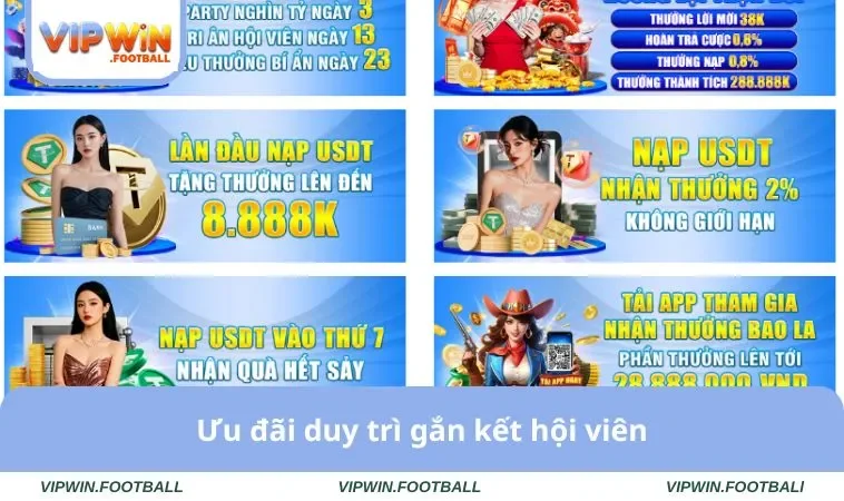 Khuyến Mãi VIPWIN 2 Ưu đãi duy trì gắn kết hội viên